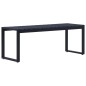 vidaXL Banco de jardín 120,50 cm tablero PS negro vidaXL Banco de jardín 120,50 cm tablero PS negro