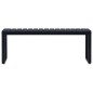 vidaXL Banco de jardín 120,50 cm tablero PS negro vidaXL Banco de jardín 120,50 cm tablero PS negro