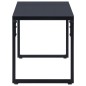 vidaXL Banco de jardín 120,50 cm tablero PS negro vidaXL Banco de jardín 120,50 cm tablero PS negro