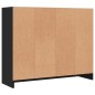vidaXL Aparador de madera de ingeniería negro 91x28x75 cm vidaXL Aparador de madera de ingeniería negro 91x28x75 cm