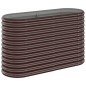vidaXL Jardinera arriate acero recubrimiento polvo marrón 114x40x68 cm vidaXL Jardinera arriate acero recubrimiento polvo marrón 114x40x68 cm