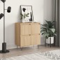 vidaXL Aparador de madera contrachapada roble Sonoma 60x35x70 cm vidaXL Aparador de madera contrachapada roble Sonoma 60x35x70 cm
