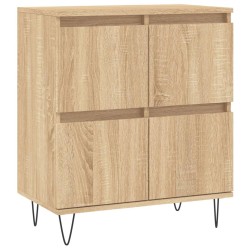 vidaXL Aparador de madera contrachapada roble Sonoma 60x35x70 cm