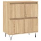 vidaXL Aparador de madera contrachapada roble Sonoma 60x35x70 cm vidaXL Aparador de madera contrachapada roble Sonoma 60x35x70 cm