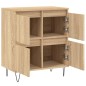 vidaXL Aparador de madera contrachapada roble Sonoma 60x35x70 cm vidaXL Aparador de madera contrachapada roble Sonoma 60x35x70 cm