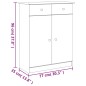vidaXL Mueble zapatero ALTA madera maciza de pino blanco 77x35x96 cm vidaXL Mueble zapatero ALTA madera maciza de pino blanco 77x35x96 cm