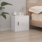 vidaXL Mesitas de noche de pared 2 uds blanco brillante 50x30x47 cm vidaXL Mesitas de noche de pared 2 uds blanco brillante 50x30x47 cm