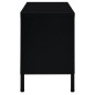 vidaXL Mueble para el televisor acero y vidrio negro 90x30x44 cm vidaXL Mueble para el televisor acero y vidrio negro 90x30x44 cm