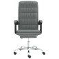 vidaXL Silla de oficina reclinable de tela gris oscuro vidaXL Silla de oficina reclinable de tela gris oscuro