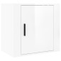 vidaXL Mesitas de noche de pared 2 uds blanco brillante 50x30x47 cm vidaXL Mesitas de noche de pared 2 uds blanco brillante 50x30x47 cm