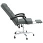 vidaXL Silla de oficina reclinable de tela gris oscuro vidaXL Silla de oficina reclinable de tela gris oscuro