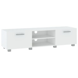 vidaXL Mueble para TV madera de ingeniería blanco 140x40x35 cm