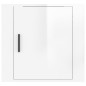 vidaXL Mesitas de noche de pared 2 uds blanco brillante 50x30x47 cm vidaXL Mesitas de noche de pared 2 uds blanco brillante 50x30x47 cm