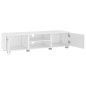 vidaXL Mueble para TV madera de ingeniería blanco 140x40x35 cm