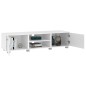 vidaXL Mueble para TV madera de ingeniería blanco 140x40x35 cm
