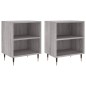 vidaXL Mesita de noche 2 uds madera ingeniería gris Sonoma 40x30x50 cm vidaXL Mesita de noche 2 uds madera ingeniería gris Sonoma 40x30x50 cm
