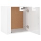 vidaXL Mesitas de noche de pared 2 uds blanco brillante 50x30x47 cm vidaXL Mesitas de noche de pared 2 uds blanco brillante 50x30x47 cm