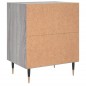 vidaXL Mesita de noche 2 uds madera ingeniería gris Sonoma 40x30x50 cm vidaXL Mesita de noche 2 uds madera ingeniería gris Sonoma 40x30x50 cm