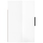 vidaXL Mesitas de noche de pared 2 uds blanco brillante 50x30x47 cm vidaXL Mesitas de noche de pared 2 uds blanco brillante 50x30x47 cm