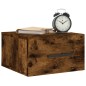 vidaXL Mesitas de noche de pared 2 uds color roble ahumado 35x35x20 cm vidaXL Mesitas de noche de pared 2 uds color roble ahumado 35x35x20 cm
