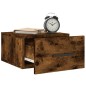 vidaXL Mesitas de noche de pared 2 uds color roble ahumado 35x35x20 cm vidaXL Mesitas de noche de pared 2 uds color roble ahumado 35x35x20 cm