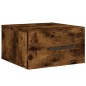 vidaXL Mesitas de noche de pared 2 uds color roble ahumado 35x35x20 cm vidaXL Mesitas de noche de pared 2 uds color roble ahumado 35x35x20 cm