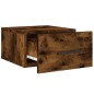 vidaXL Mesitas de noche de pared 2 uds color roble ahumado 35x35x20 cm vidaXL Mesitas de noche de pared 2 uds color roble ahumado 35x35x20 cm