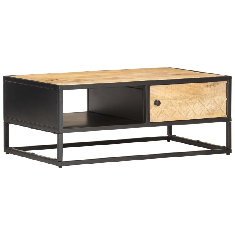 vidaXL Mueble de TV puerta tallada madera de mango rugosa 90x55x36 cm vidaXL Mueble de TV puerta tallada madera de mango rugosa 90x55x36 cm