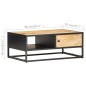 vidaXL Mueble de TV puerta tallada madera de mango rugosa 90x55x36 cm vidaXL Mueble de TV puerta tallada madera de mango rugosa 90x55x36 cm