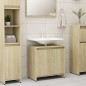 vidaXL Armario de baño madera contrachapada color roble 60x33x61 cm vidaXL Armario de baño madera contrachapada color roble 60x33x61 cm