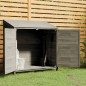 vidaXL Cobertizo de jardín madera abeto maciza antracita 102x52x112 cm vidaXL Cobertizo de jardín madera abeto maciza antracita 102x52x112 cm