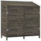 vidaXL Cobertizo de jardín madera abeto maciza antracita 102x52x112 cm vidaXL Cobertizo de jardín madera abeto maciza antracita 102x52x112 cm