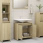vidaXL Armario de baño madera contrachapada color roble 60x33x61 cm vidaXL Armario de baño madera contrachapada color roble 60x33x61 cm