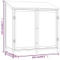 vidaXL Cobertizo de jardín madera abeto maciza antracita 102x52x112 cm vidaXL Cobertizo de jardín madera abeto maciza antracita 102x52x112 cm
