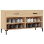 vidaXL Banco zapatero madera de ingeniería roble Sonoma 102x35x55 cm vidaXL Banco zapatero madera de ingeniería roble Sonoma 102x35x55 cm