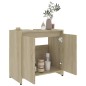 vidaXL Armario de baño madera contrachapada color roble 60x33x61 cm vidaXL Armario de baño madera contrachapada color roble 60x33x61 cm