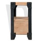 vidaXL Mesita de noche de madera maciza acacia y acero 40x30x54 cm vidaXL Mesita de noche de madera maciza acacia y acero 40x30x54 cm