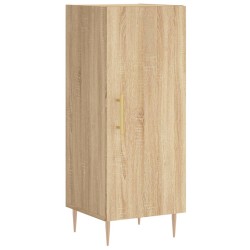 vidaXL Aparador madera contrachapada color roble Sonoma 34,5x34x90 cm