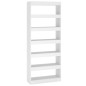 vidaXL Estantería/divisor madera de ingeniería blanco 80x30x198 cm vidaXL Estantería/divisor madera de ingeniería blanco 80x30x198 cm