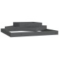 vidaXL Jardinera de madera maciza de pino gris 112x112x27 cm vidaXL Jardinera de madera maciza de pino gris 112x112x27 cm