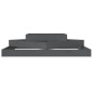 vidaXL Jardinera de madera maciza de pino gris 112x112x27 cm vidaXL Jardinera de madera maciza de pino gris 112x112x27 cm