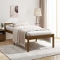 vidaXL Cama personas mayores madera maciza pino marrón miel 100x200 cm vidaXL Cama personas mayores madera maciza pino marrón miel 100x200 cm