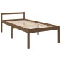 vidaXL Cama personas mayores madera maciza pino marrón miel 100x200 cm vidaXL Cama personas mayores madera maciza pino marrón miel 100x200 cm