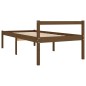 vidaXL Cama personas mayores madera maciza pino marrón miel 100x200 cm vidaXL Cama personas mayores madera maciza pino marrón miel 100x200 cm