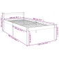 vidaXL Cama personas mayores madera maciza pino marrón miel 100x200 cm vidaXL Cama personas mayores madera maciza pino marrón miel 100x200 cm