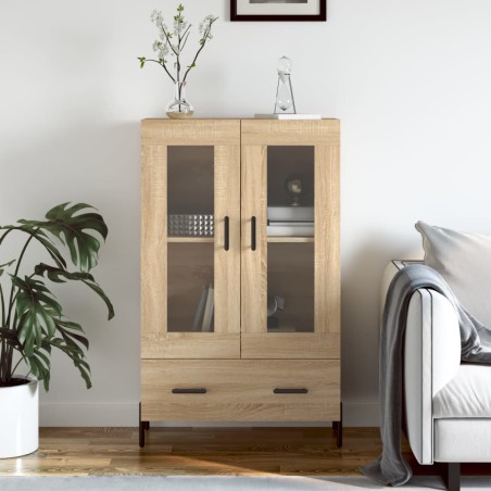 vidaXL Aparador alto madera de ingeniería roble Sonoma 69,5x31x115 cm