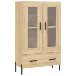 vidaXL Aparador alto madera de ingeniería roble Sonoma 69,5x31x115 cm