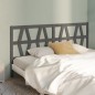 vidaXL Cabecero de cama madera maciza de pino gris 206x4x100 cm vidaXL Cabecero de cama madera maciza de pino gris 206x4x100 cm
