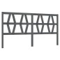 vidaXL Cabecero de cama madera maciza de pino gris 206x4x100 cm vidaXL Cabecero de cama madera maciza de pino gris 206x4x100 cm