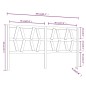 vidaXL Cabecero de cama madera maciza de pino gris 206x4x100 cm vidaXL Cabecero de cama madera maciza de pino gris 206x4x100 cm
